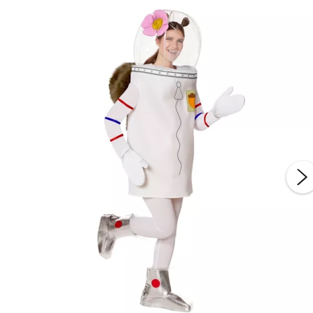 Women's Astronaut Costume with Flower Detail